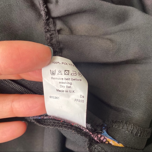 💐 RIVER ISLAND BOHO HIGH WAIST PLEATED MULTI FLORAL SKATER SKIRT! - Picture 9 of 9